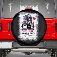 Yes I'm Both of Them Half Norwegian American Spare Tire Cover