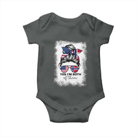 Yes I'm Both of Them Half Norwegian American Baby Onesie