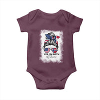 Yes I'm Both of Them Half Norwegian American Baby Onesie