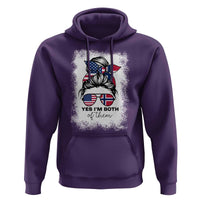 Yes I'm Both of Them Half Norwegian American Hoodie