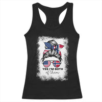 Yes I'm Both of Them Half Norwegian American Racerback Tank Top