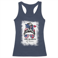 Yes I'm Both of Them Half Norwegian American Racerback Tank Top