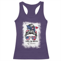 Yes I'm Both of Them Half Norwegian American Racerback Tank Top