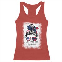 Yes I'm Both of Them Half Norwegian American Racerback Tank Top