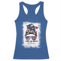 Yes I'm Both of Them Half Norwegian American Racerback Tank Top