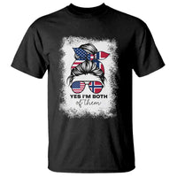 Yes I'm Both of Them Half Norwegian American T Shirt
