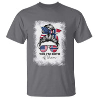 Yes I'm Both of Them Half Norwegian American T Shirt
