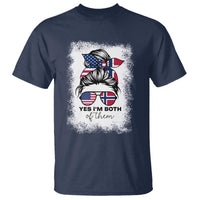 Yes I'm Both of Them Half Norwegian American T Shirt