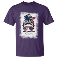 Yes I'm Both of Them Half Norwegian American T Shirt