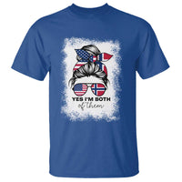 Yes I'm Both of Them Half Norwegian American T Shirt