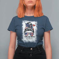 Yes I'm Both of Them Half Norwegian American T Shirt For Women