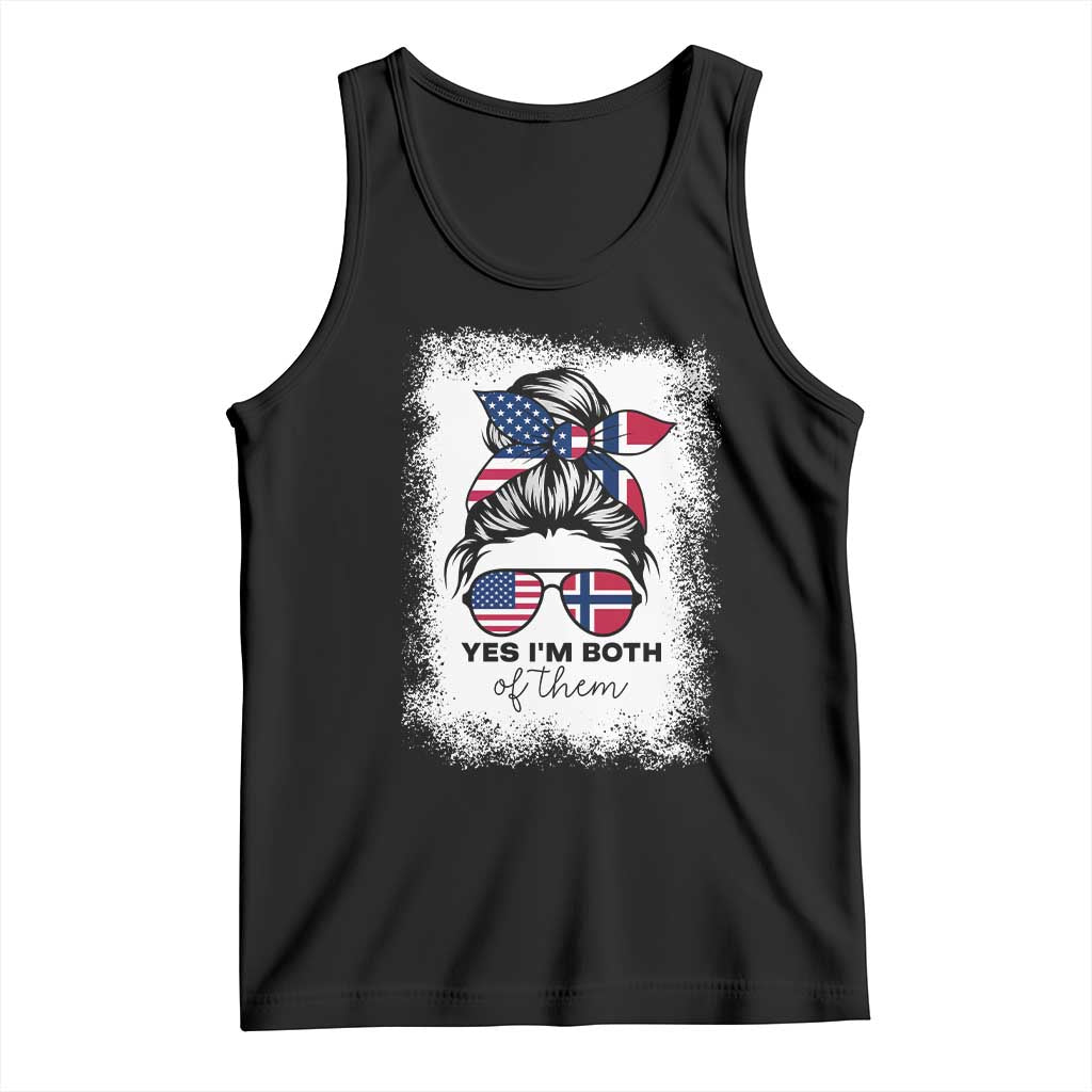 Yes I'm Both of Them Half Norwegian American Tank Top