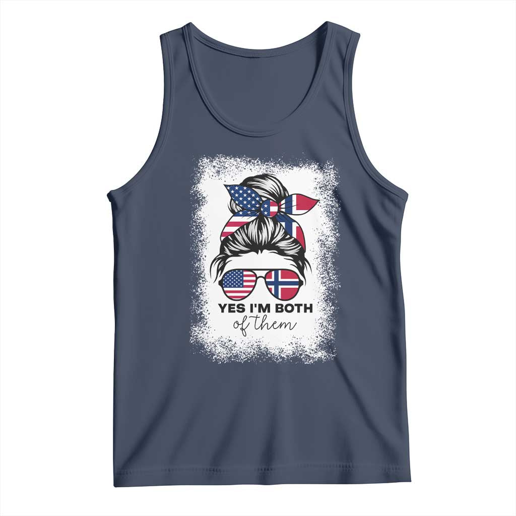 Yes I'm Both of Them Half Norwegian American Tank Top