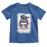 Yes I'm Both of Them Half Norwegian American Toddler T Shirt