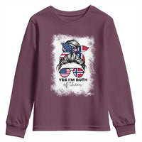 Yes I'm Both of Them Half Norwegian American Youth Sweatshirt