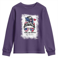 Yes I'm Both of Them Half Norwegian American Youth Sweatshirt