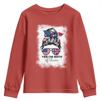 Yes I'm Both of Them Half Norwegian American Youth Sweatshirt