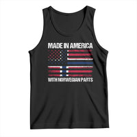 Made in America with Norwegian Parts Tank Top Half American Flag USA Norway Pride