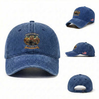 Route Highway 66 Turns 100 I Turn 65 Washed Cotton Baseball Cap Vintage 1961 Road Sign Antique Car Lover 65th Birthday Gift