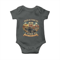 Route Highway 66 Turns 100 I Turn 55 Baby Onesie Vintage 1971 Road Sign Antique Car Lover 55th Birthday Gift