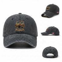 Route Highway 66 Turns 100 I Turn 40 Washed Cotton Baseball Cap Vintage 1986 Road Sign Antique Car Lover 40th Birthday Gift