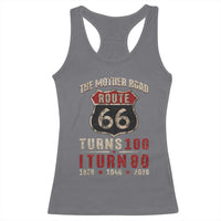Route Highway 66 Turns 100 I Turn 80 Racerback Tank Top Vintage 1946 Road Sign 80th Birthday Gift
