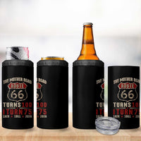 Route Highway 66 Turns 100 I Turn 75 4 in 1 Can Cooler Tumbler Vintage 1951 Road Sign 75th Birthday Gift