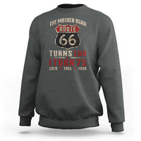 Route Highway 66 Turns 100 I Turn 75 Sweatshirt Vintage 1951 Road Sign 75th Birthday Gift