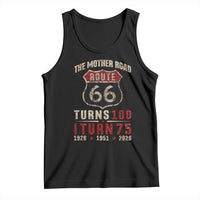 Route Highway 66 Turns 100 I Turn 75 Tank Top Vintage 1951 Road Sign 75th Birthday Gift