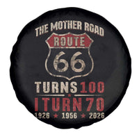 Route Highway 66 Turns 100 I Turn 70 Spare Tire Cover Vintage 1956 Road Sign 70th Birthday Gift
