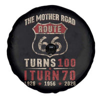 Route Highway 66 Turns 100 I Turn 70 Spare Tire Cover Vintage 1956 Road Sign 70th Birthday Gift