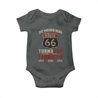 Route Highway 66 Turns 100 I Turn 70 Baby Onesie Vintage 1956 Road Sign 70th Birthday Gift