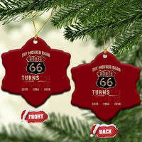 Route Highway 66 Turns 100 I Turn 70 Ceramic Ornament Vintage 1956 Road Sign 70th Birthday Gift