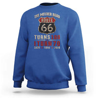Route Highway 66 Turns 100 I Turn 70 Sweatshirt Vintage 1956 Road Sign 70th Birthday Gift
