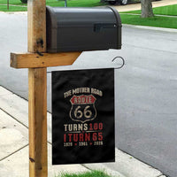 Route Highway 66 Turns 100 I Turn 65 Garden Flag Vintage 1961 Road Sign 65th Birthday Gift