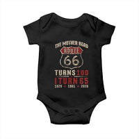 Route Highway 66 Turns 100 I Turn 65 Baby Onesie Vintage 1961 Road Sign 65th Birthday Gift