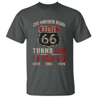 Route Highway 66 Turns 100 I Turn 65 T Shirt Vintage 1961 Road Sign 65th Birthday Gift