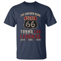 Route Highway 66 Turns 100 I Turn 65 T Shirt Vintage 1961 Road Sign 65th Birthday Gift