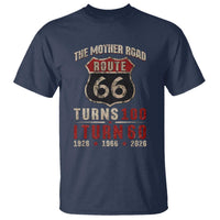 Route Highway 66 Turns 100 I Turn 60 T Shirt Vintage 1966 Road Sign 60th Birthday Gift