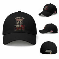 Route Highway 66 Turns 100 I Turn 55 Baseball Cap Vintage 1971 Road Sign 55th Birthday Gift