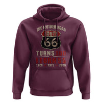 Route Highway 66 Turns 100 I Turn 55 Hoodie Vintage 1971 Road Sign 55th Birthday Gift