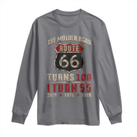 Route Highway 66 Turns 100 I Turn 55 Long Sleeve Shirt Vintage 1971 Road Sign 55th Birthday Gift
