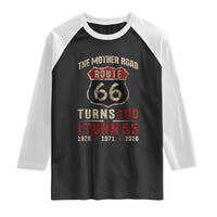 Route Highway 66 Turns 100 I Turn 55 Raglan Shirt Vintage 1971 Road Sign 55th Birthday Gift