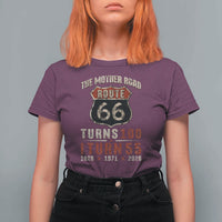 Route Highway 66 Turns 100 I Turn 55 T Shirt For Women Vintage 1971 Road Sign 55th Birthday Gift