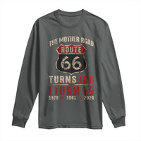 Route Highway 66 Turns 100 I Turn 45 Long Sleeve Shirt Vintage 1981 Road Sign 45th Birthday Gift