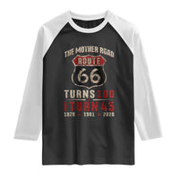 Route Highway 66 Turns 100 I Turn 45 Raglan Shirt Vintage 1981 Road Sign 45th Birthday Gift