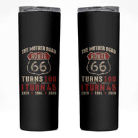 Route Highway 66 Turns 100 I Turn 45 Skinny Tumbler Vintage 1981 Road Sign 45th Birthday Gift