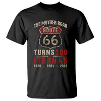 Route Highway 66 Turns 100 I Turn 45 T Shirt Vintage 1981 Road Sign 45th Birthday Gift
