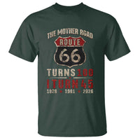 Route Highway 66 Turns 100 I Turn 45 T Shirt Vintage 1981 Road Sign 45th Birthday Gift