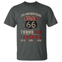 Route Highway 66 Turns 100 I Turn 45 T Shirt Vintage 1981 Road Sign 45th Birthday Gift